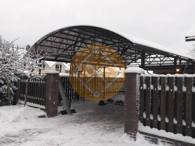 Стальной арочный навес