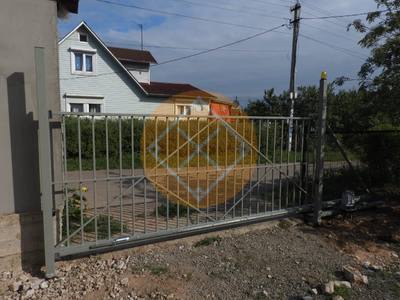 Откатные решетчатые ворота для дачи
